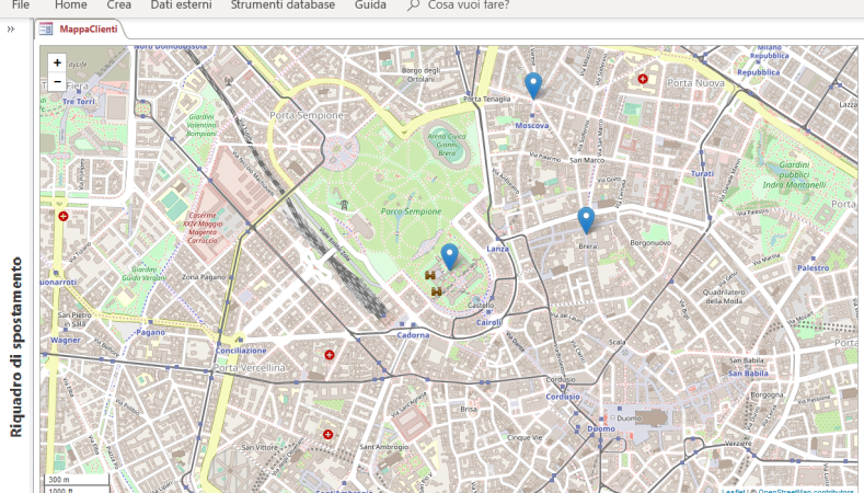 Microsoft Access OpenStreetMap